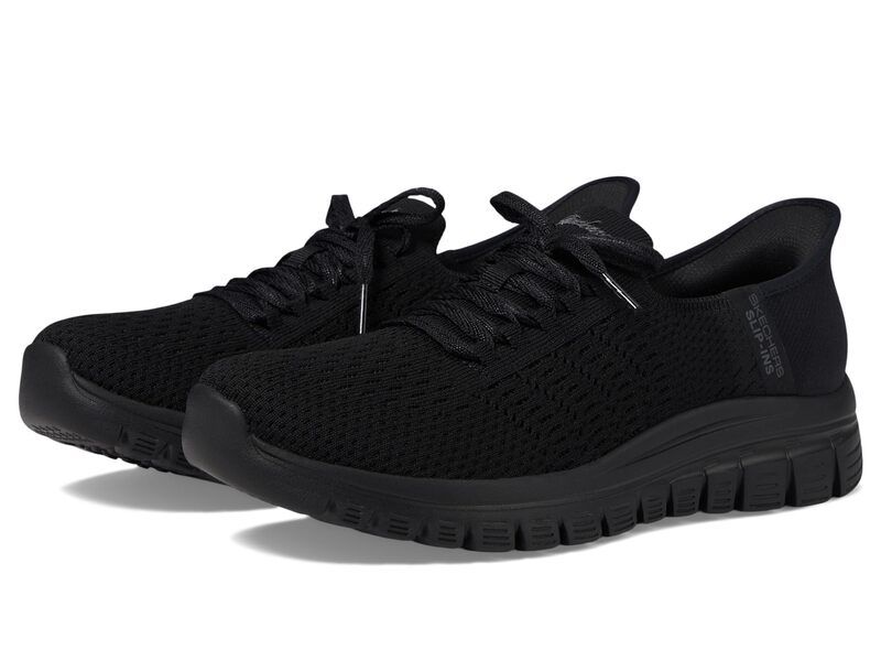 スケッチャーズ レディース シューズ スニーカー SKECHERS Graceful First Blush Hands Free SlipIns Black ブラック