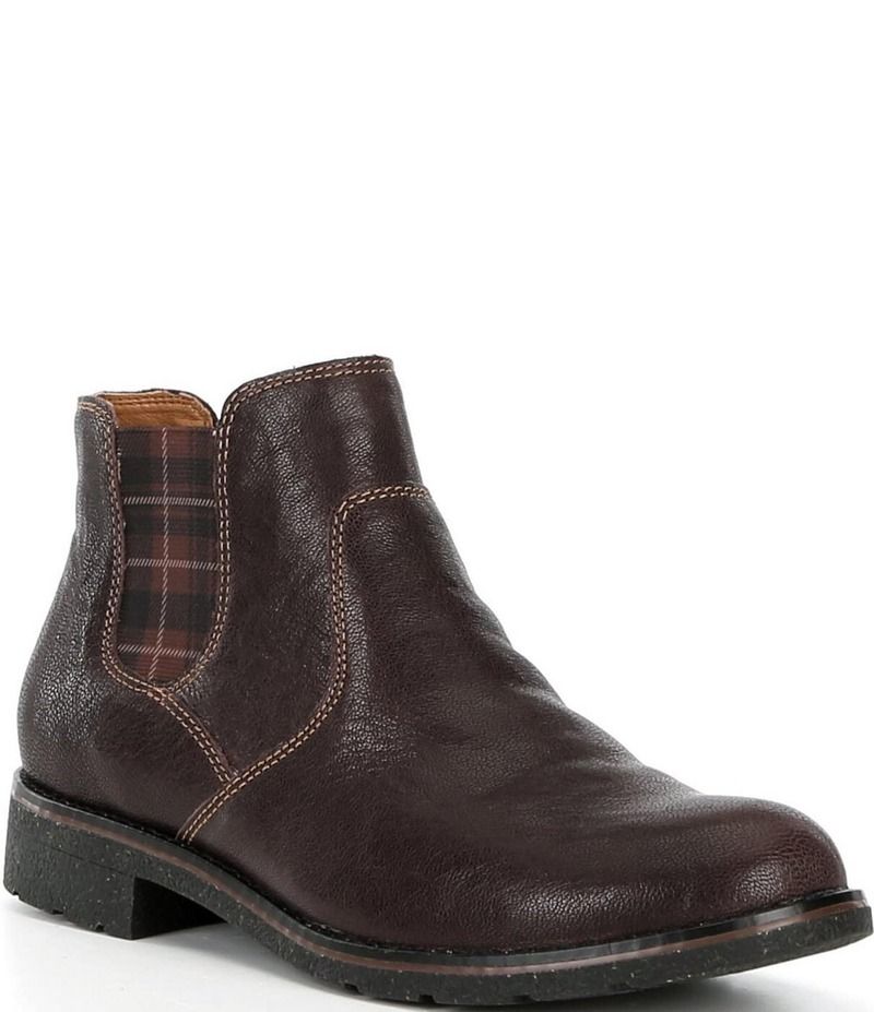 エイトレックス レディース シューズ ブーツ・レインブーツ チェルシー ブーツ レザー Aetrex Kaylee Leather and Plaid Chelsea Booties Dark Bro 36,920円