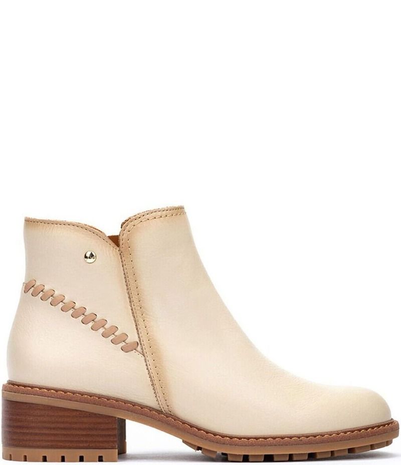 ピコリーノス レディース シューズ ブーツ・レインブーツ アンクル ブーツ レザー Pikolinos Womens Medina Leather Ankle Booties Marfil