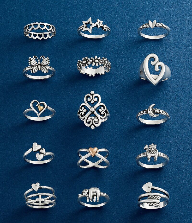 ジェームズ エイヴリー レディース アクセサリー 指輪 James Avery Tiny Hearts Band Ring Sterling Silver シルバー