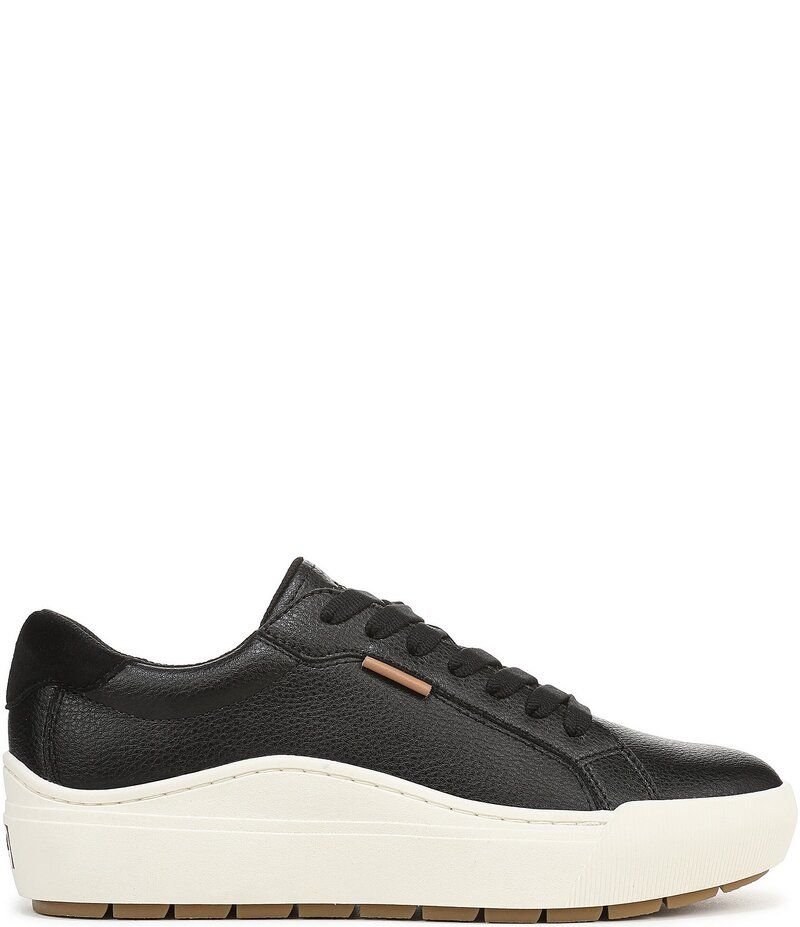 ドクター・ショール レディース シューズ スニーカー プラットフォーム レザー Dr Scholls Womens Take Time Leather Platform Sneakers Black
