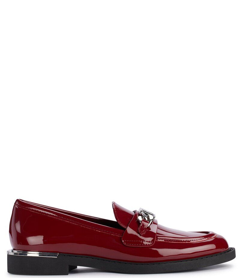 ダナキャラン レディース シューズ スリッポン・ローファー ローファー DKNY by Donna Karan Radisson Patent Loafers Ruby Red レッド