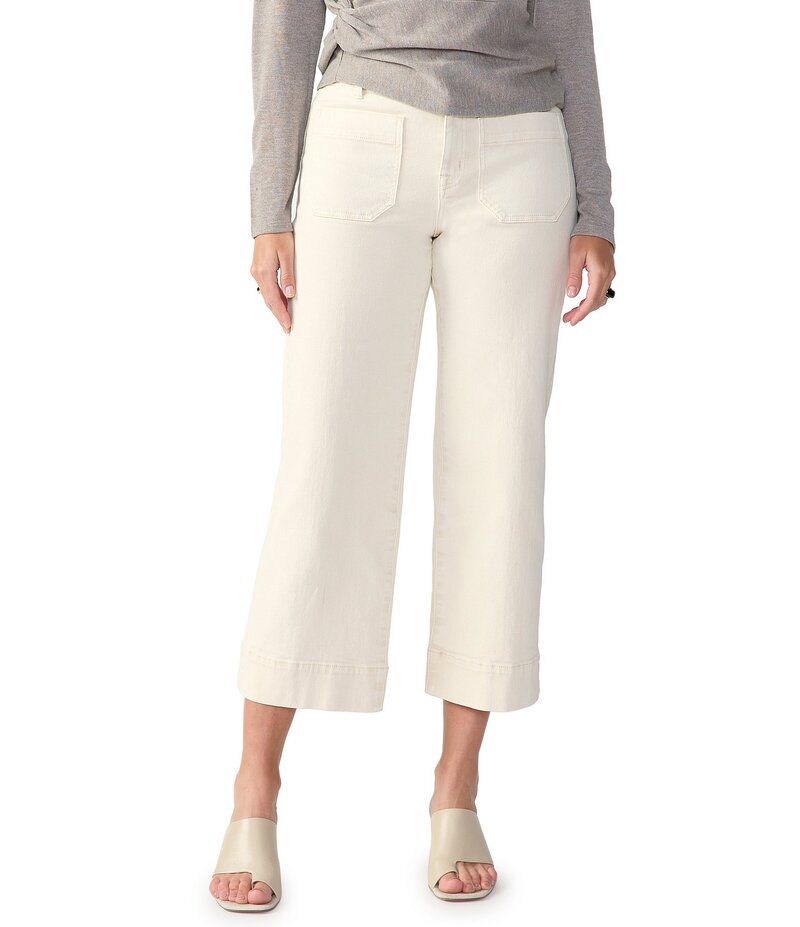 サンクチュアリー レディース ボトムス デニムパンツ ワイドレッグ クロップド ジーンズ Sanctuary The Marine Comfort Stretch Cropped Wide Leg J