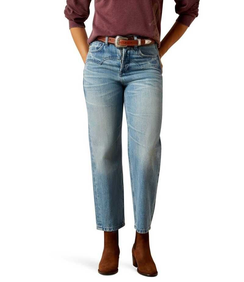アリアト レディース ボトムス デニムパンツ ストレート ジーンズ Ariat Ultra High Rise Cheyenne Yoke Tomboy Straight Leg Jeans Cand