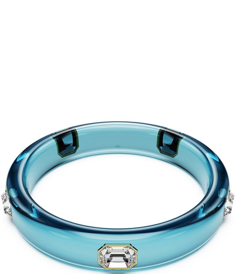 スワロフスキー レディース アクセサリー ブレスレット・バングル・アンクレット Swarovski Dulcis Octagon Cut Blue Bangle Bracelet Blue ブルー