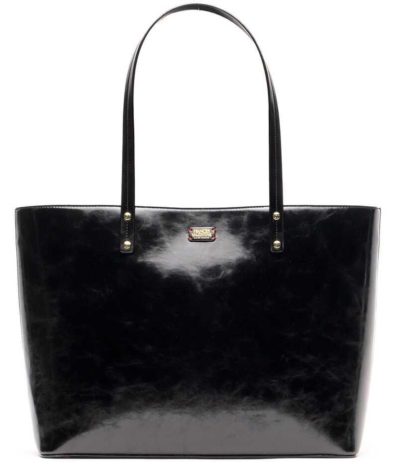 フランセスバレンタイン レディース バッグ トートバッグ レザー FRANCES VALENTINE Trixie Glazed Leather Tote Bag Black ブラック 33,020円
