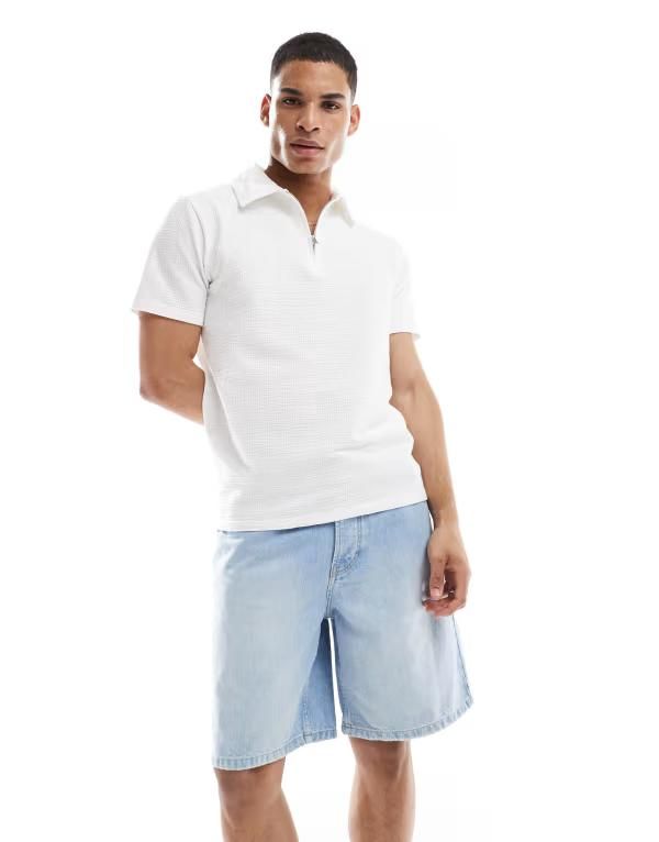 オンリーアンドサンズ メンズ ボトムス ハーフパンツ・ショーツ ショートパンツ デニム ONLY SONS loose fit denim shorts in light blue wash Ligh