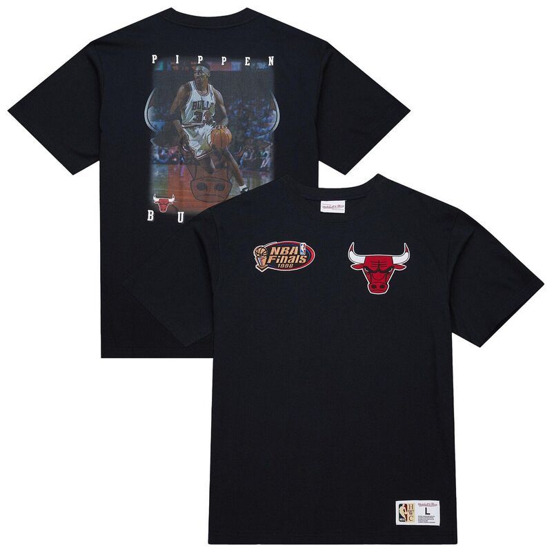 ミッチェルネス メンズ トップス Tシャツ MensMitchell Nesscottie Pippen Black Chicago Bulls Hardwood Classics NBA Legen 15,385円