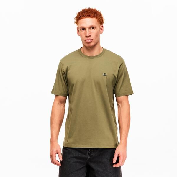 シーピーカンパニー メンズ トップス Tシャツ レギュラーフィット CP Company Mens Regular Fit Basic TShirt Dried Herb 644