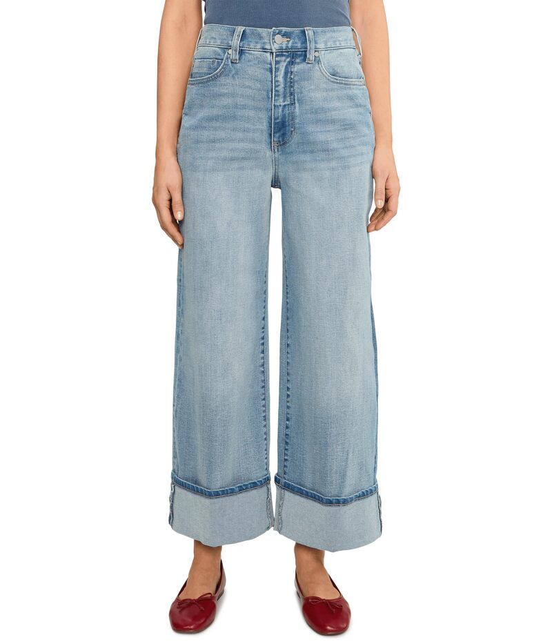 リヴァプール ロサンゼルス レディース ボトムス デニムパンツ ワイドレッグ プチ Liverpoolos Angeles Petite Morgan Highrise Cuffed Wide Leg