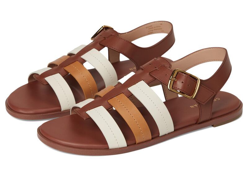 コールハーン レディース シューズ サンダル Cole Haan Flynn Fishman Sandals Darkcuoio Leather