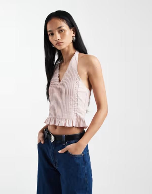 コットンオン レディース トップス Tシャツ ホルター Cotton halter neck topINK ピンク