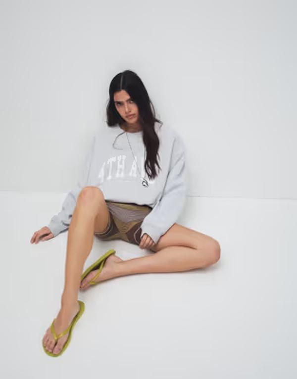 フォースレックレス レディース アウター パーカー・スウェット シャツ ロゴ 4th Reckless logo front sweatshirt Gray グレー