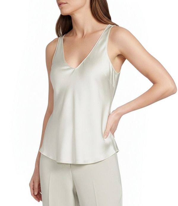 ニックアンドゾー レディース トップス シャツ Vネック ノースリーブ NIC ZOE Day Gloss VNeck Sleevelesscoop Tank Coconut