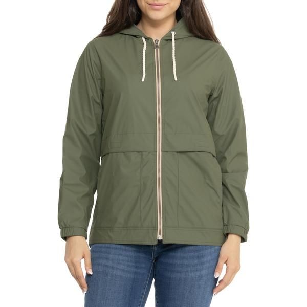 ウェザープルーフ レディース アウター ジャケット・ブルゾン フーデッドジャケット Weatherproof Vintage Rain Slicker Hooded Jacket Clover