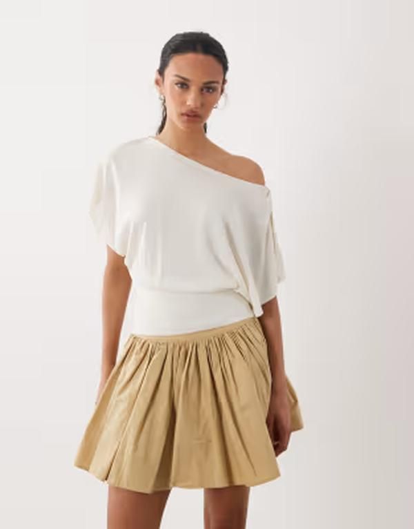 エイソス レディース アウター ニット・セーター ASOS DESIGN knit multiway button sweater in ecru エクリュ