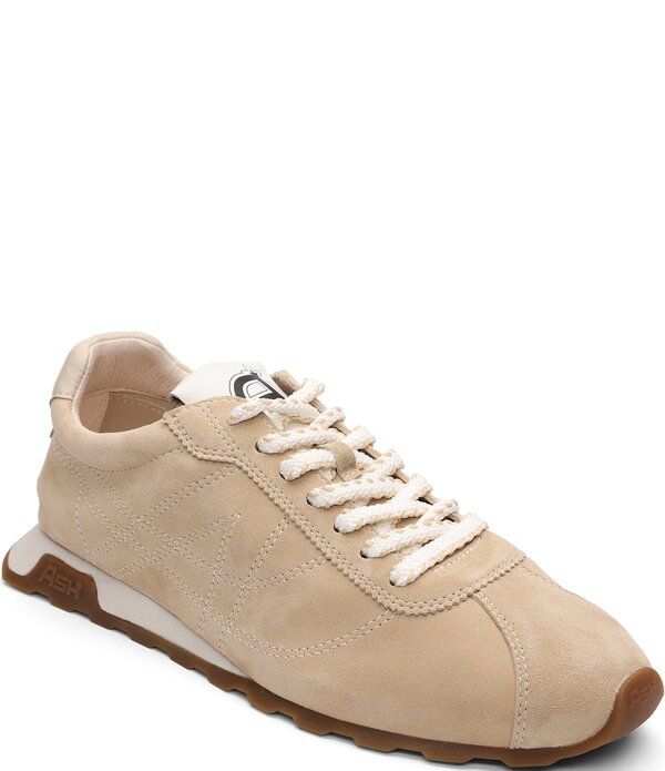 アッシュ レディース ボトムス カジュアルパンツ スニーカー スエード レース レザー ASH Kill Bill Suede and Leather Lace Up Sneakers Cappucc