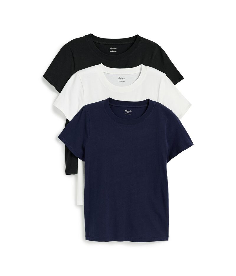 メイドウェル レディース トップス シャツ ヴィンテージ Madewell Northside Vintage Tee Pack White Black Berry ホワイト