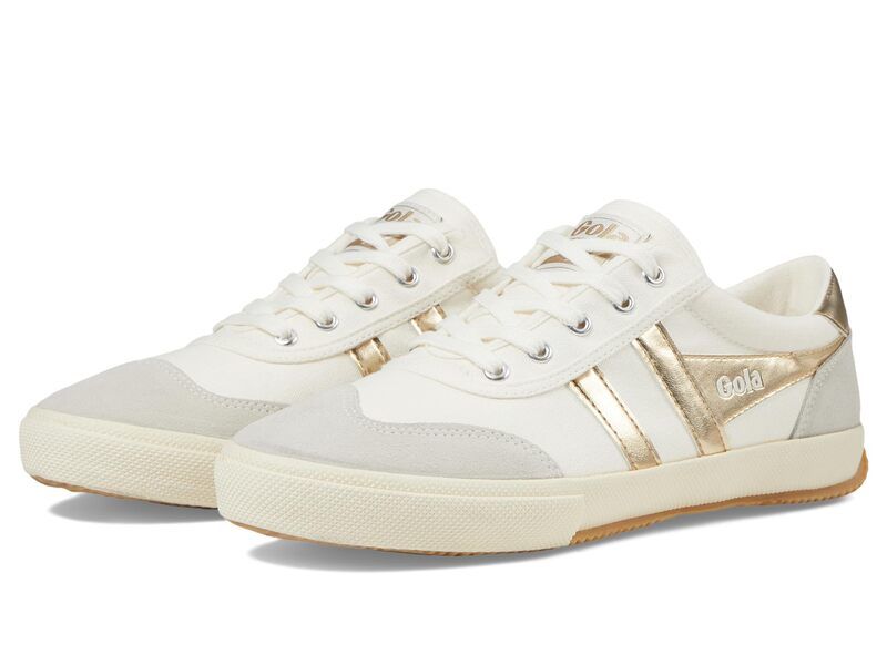 ゴラ レディース シューズ スニーカー Gola Badminton OffWhiteGold オフホワイト