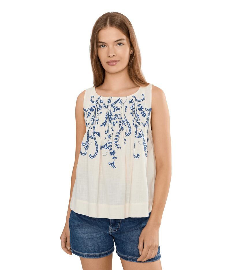 リヴァプール ロサンゼルス レディース トップス シャツ プチ ノースリーブ Liverpoolos Angeles Petite Sleeveless Boat Neck Woven Top wit