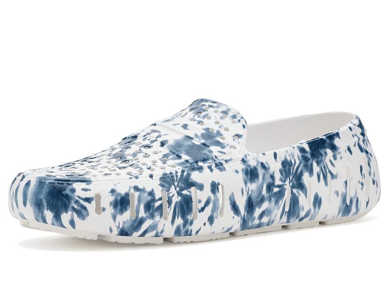フローファ メンズ シューズ スリッポン・ローファー プリント Floafers Country Club Print Navy Tie DyeBright White ホワイト