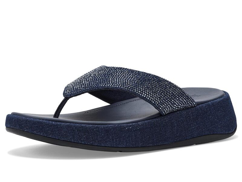 フィットフロップ レディース シューズ サンダル デニム FitFlop F Mode Toe Post Denim and Hotfix Dark Denim デニム 14,896円