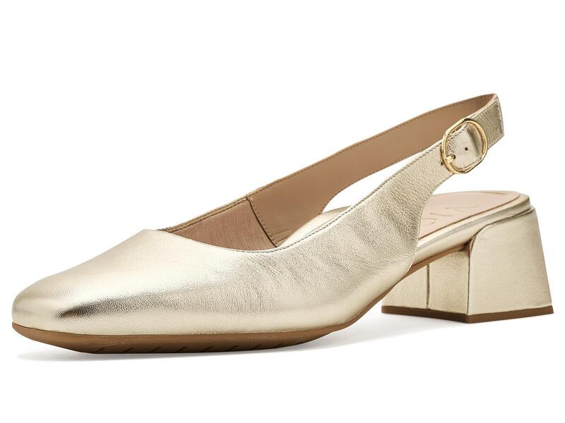 バイオニック レディース シューズ スニーカー VIONIC Reyes Gold Metallic Leather ゴールド