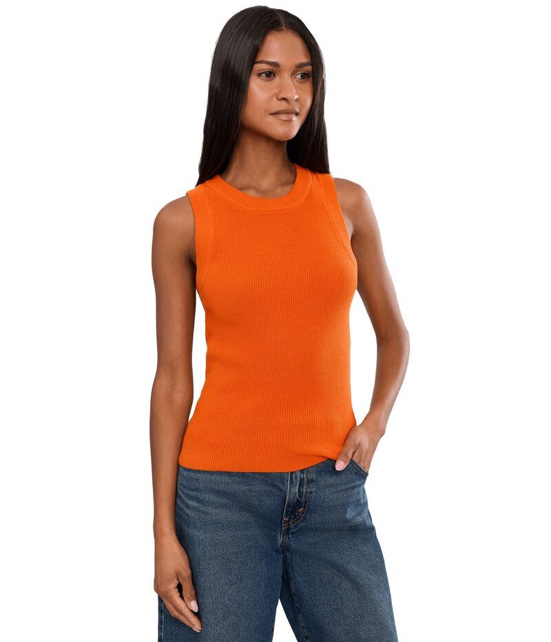 サンクチュアリー レディース アウター ニット・セーター Sanctuary In The Mix Sweater Tank Hibiscus Orange オレンジ