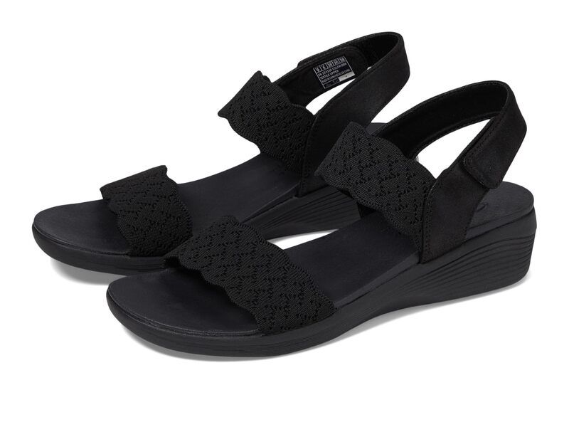 スケッチャーズ レディース シューズ サンダル SKECHERS Arya On The Rise BlackBlack ブラック