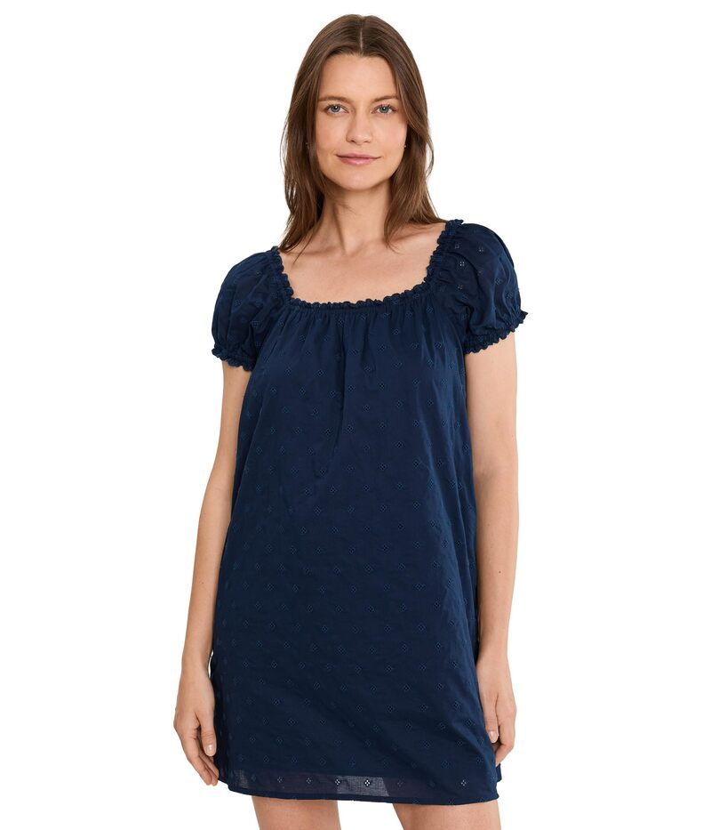 メイドウェル レディース トップス ワンピース Madewell Chateau Dress Foulard Eyelet Deep Indigo インディゴ