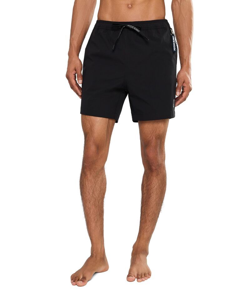 サイコバニー メンズ 水着 ハーフパンツ・ショーツ プリント Psycho Bunny Samos Hydrochromic Printed Swim Trunks Black ブラック 24,336円