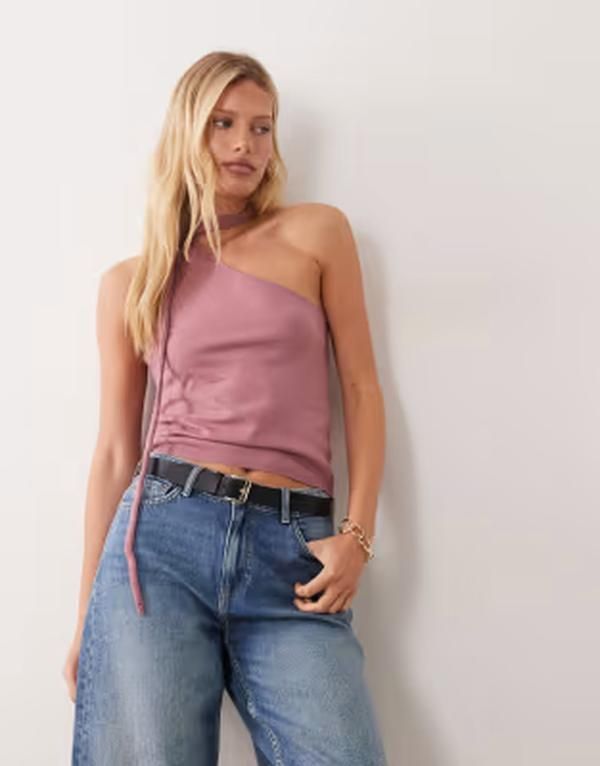 マンゴ レディース トップス シャツ ノースリーブ Mango Teen scarf detail sleeveless topINK ピンク 11,610円
