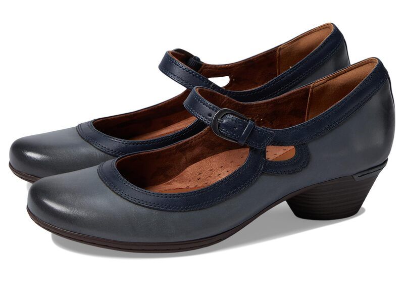 コブ ヒル レディース シューズ ヒール Cobb Hillaurel Mary Jane Blue Leather ブルー