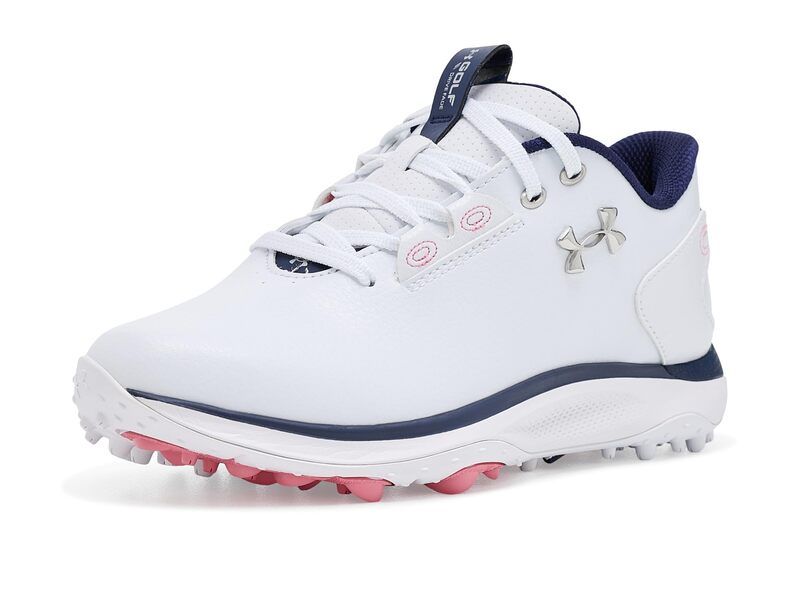 アンダーアーマー レディース シューズ スニーカー Under Armour Drive Fade 2 Spikeless Golf Cleats WhiteWhiteMet ホワイト 27,216円