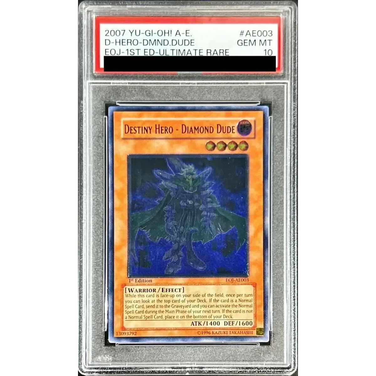 PSA10鑑定済〕☆旧アジア☆DHEROダイヤモンドガイ【レリーフ】{EOJ