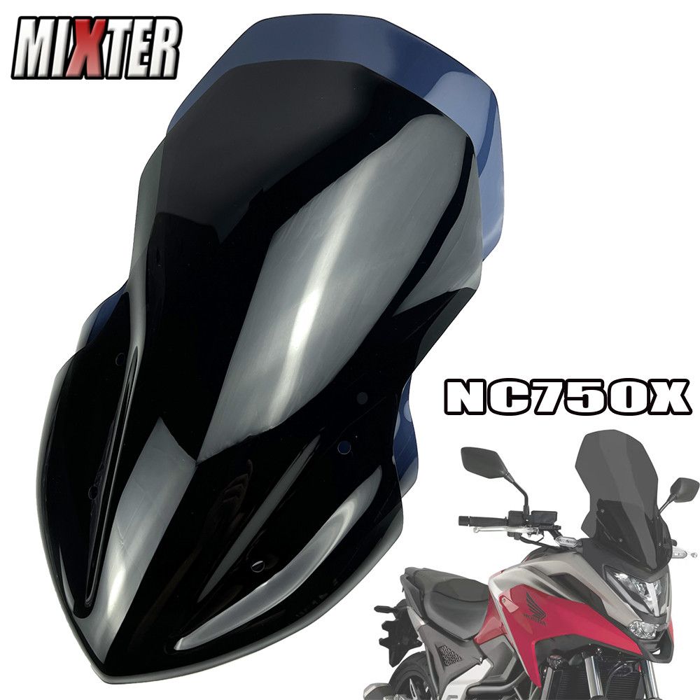 ホンダ NC750X 2021年式用 フロントガラス デフレクター ブラック/ダークスモーク