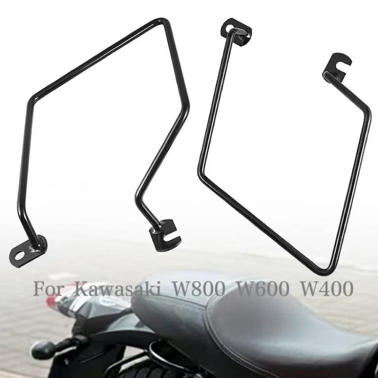 カワサキ W400/W650/W800 用 サドルバッグサポートブラケット ブラック