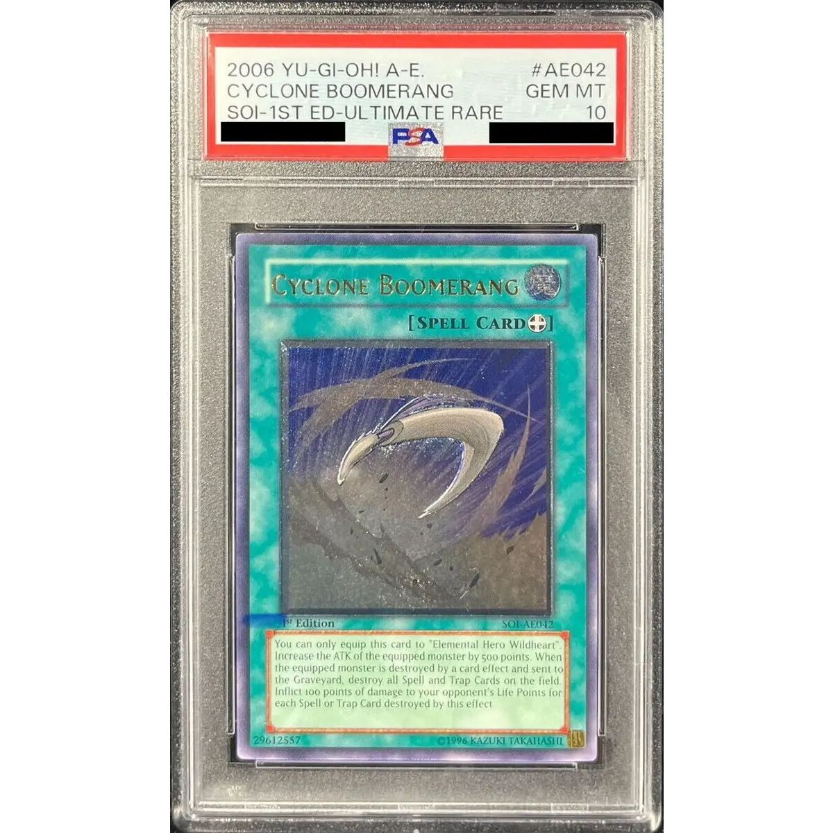状態難/PSA10鑑定済〕旧アジアサイクロンブーメラン【レリーフ】{SOI