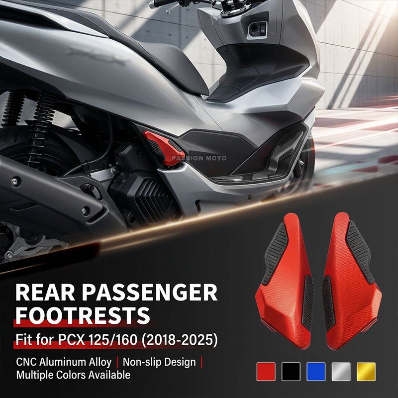 ホンダ PCX125/PCX160 用 リアパッセンジャーフットレスト 2018-2025