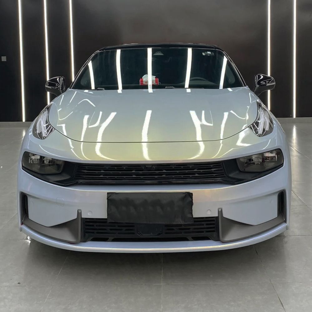 車用 プラチナブルー チャーム ゴールド ラップ ビニールフィルム