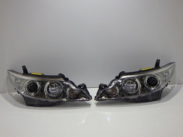 エスティマ　ヘッドライト　左右　HID　ACR50/55　GSR50/55　中期　28-217　70　AFS無　コーティング　美品　260806015