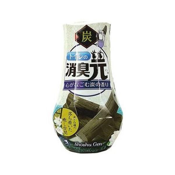 ds-（まとめ）小林製薬 トイレの消臭元心がなごむ炭の香り 400ml 1セット（5個）〔×10セット〕