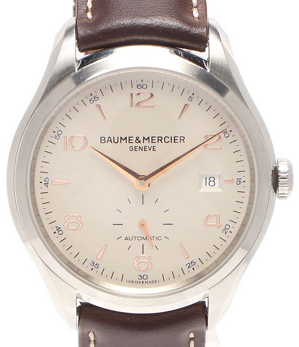 ボーム＆メルシェ 腕時計 クリフトン 65717 自動巻き ベージュ メンズ Baume & Mercier