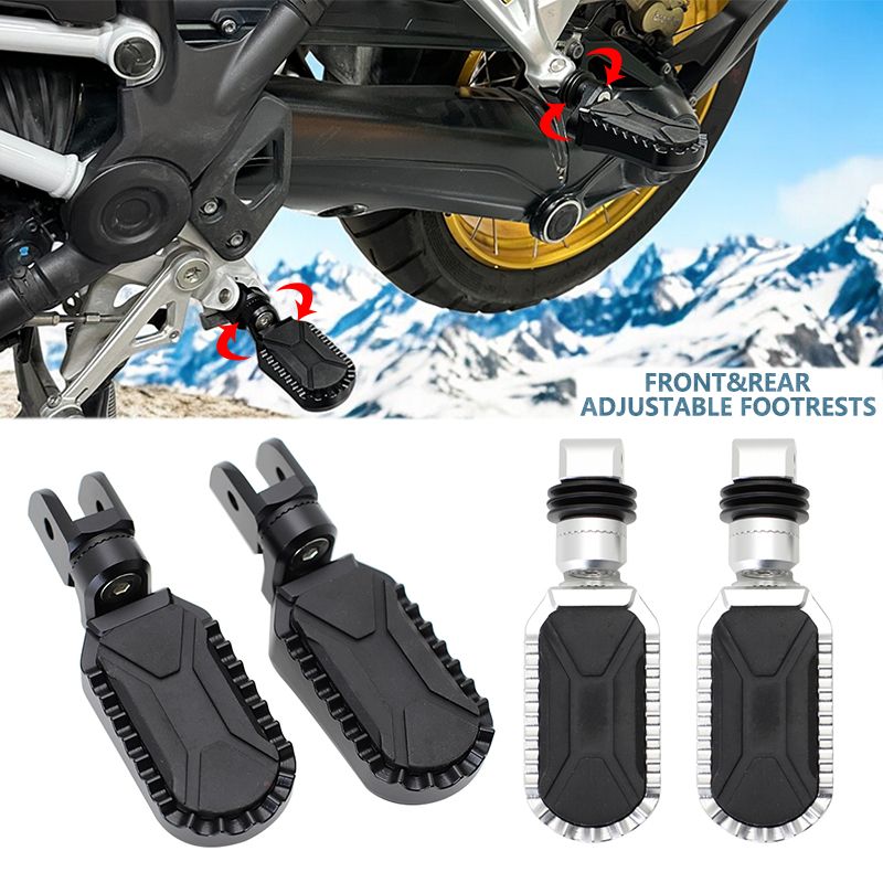 BMW R1200GS/R1250GS 用 アルミ製回転フットレスト ラバーカバー付き