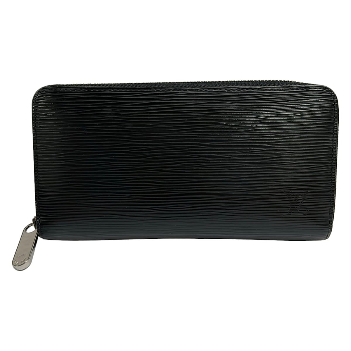 LOUIS VUITTON(ルイヴィトン) 長財布 エピ美品 ジッピーウォレット M60072 ノワール×シルバー金具 レザー