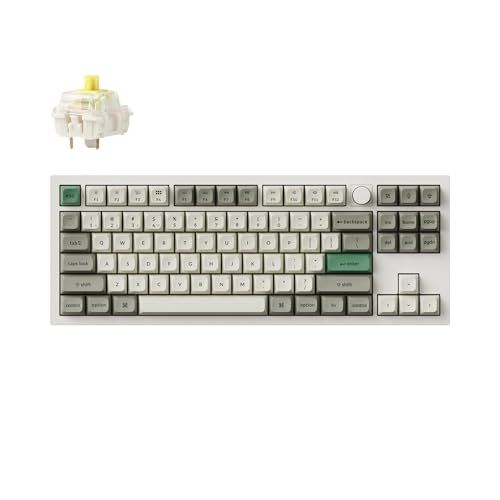 国内正規品 Keychron Q3 Max QMK/VIAワイヤレス・カスタムメカニカルキーボード、2.4 GHz/Bluetooth 5.1/有線接続、USレイアウト、RGBライト、ホットスワップ対応Gateron Jupiterメカニカル 193c2723