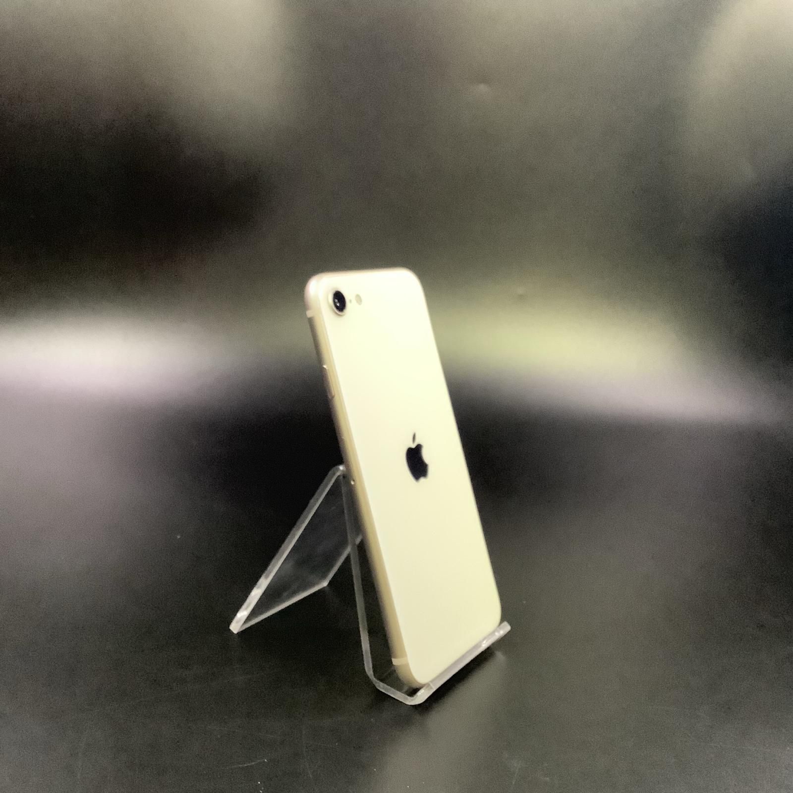 【全額返金保証】【最速発送】 iPhone SE（第3世代） 64GB スターライト Softbank SIMフリー 白ロム 美品 動作確認済 84%