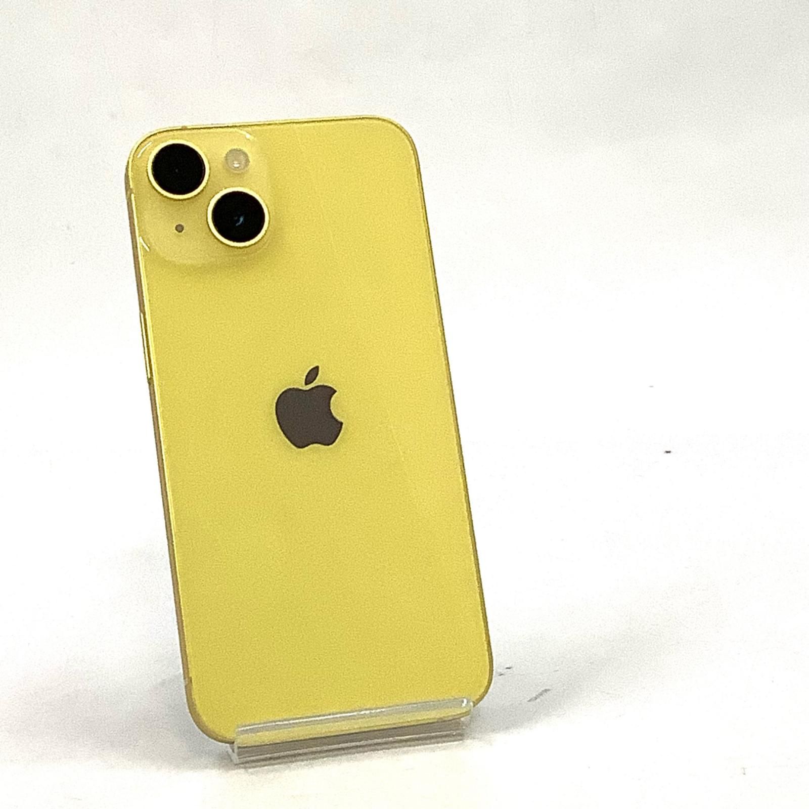【全額返金保証】【最速発送】 iPhone 14 128GB イエロー SIMフリー 白ロム 超美品 動作確認済 100%