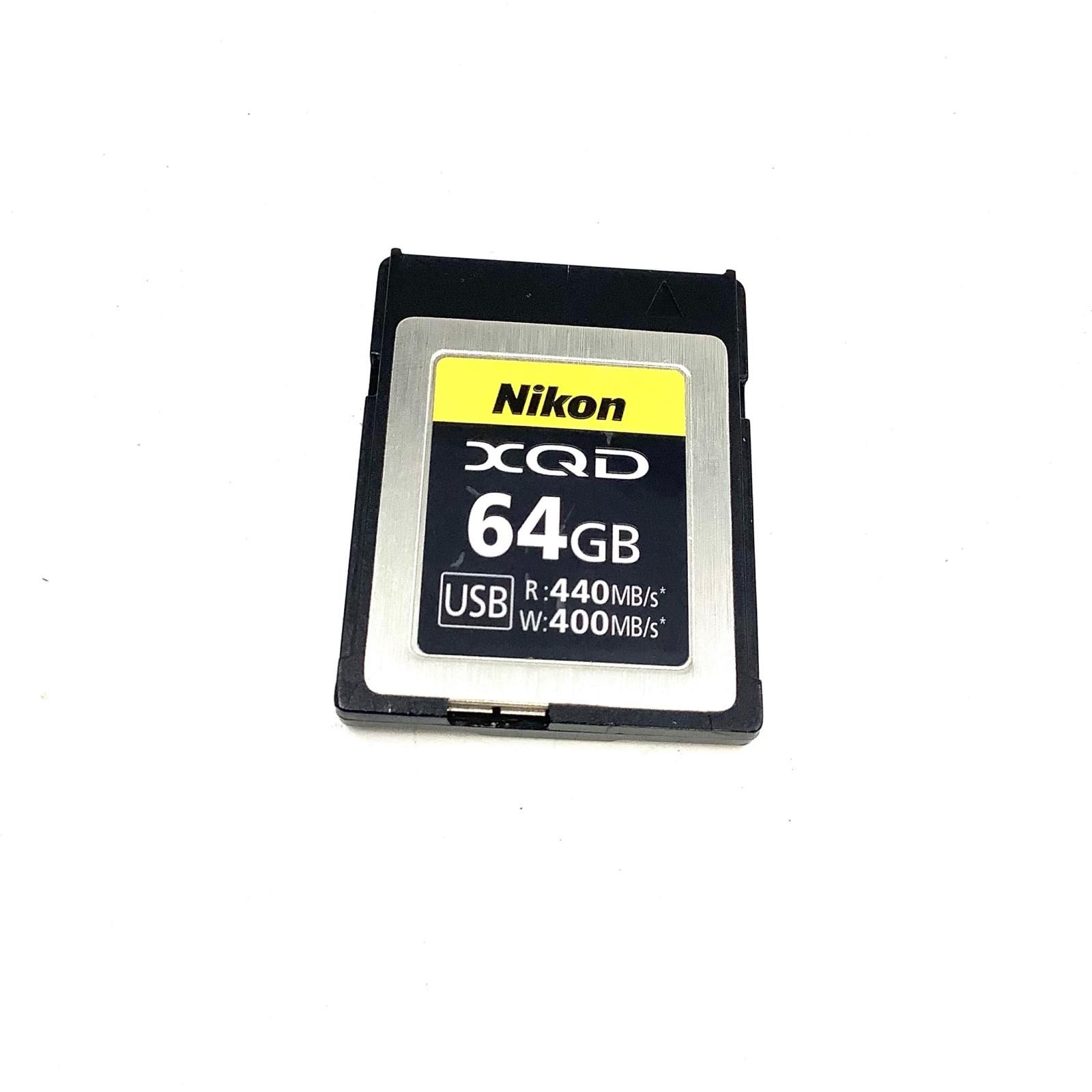 【全額返金保証】【最速発送】Nikon XQDメモリーカード64GB MC-XQ64G 美品 動作確認済