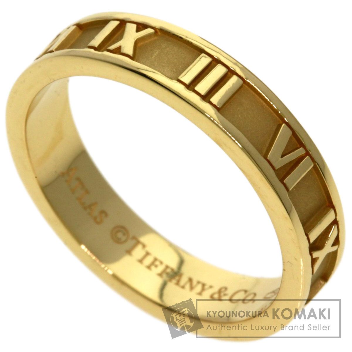 TIFFANY&Co. ティファニー アトラス ナロー リング・指輪 K18YG レディース [中古]